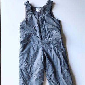🍀 WARM SNOW COVERALLS, SNOW SUIT BIBS EUC SIZE 4T